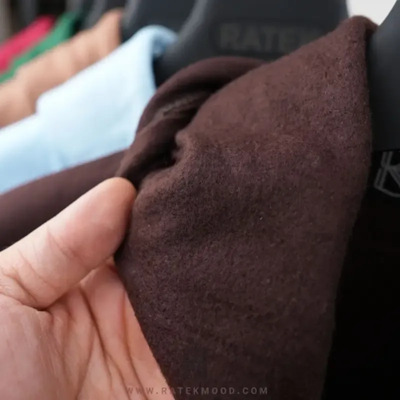 سویشرت دورس سه نخ خارخورده کلاه دار ساده بیسیک درجه یک