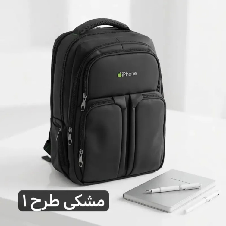 کوله پشتی برزنت اسپرت مناسب مدرسه و دانشگاه با جای لپ تاپ و جیب متعدد