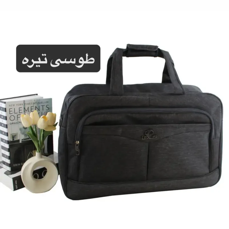 ساک ورزشی و اسپرت پارچه ای سه بند با ابعاد 53 در 34 سانتیمتر