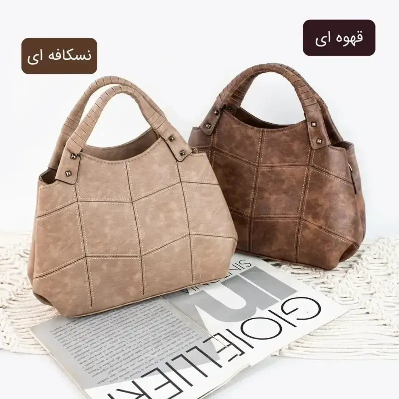 کیف زنانه چرم مصنوعی روزمره بند بلند