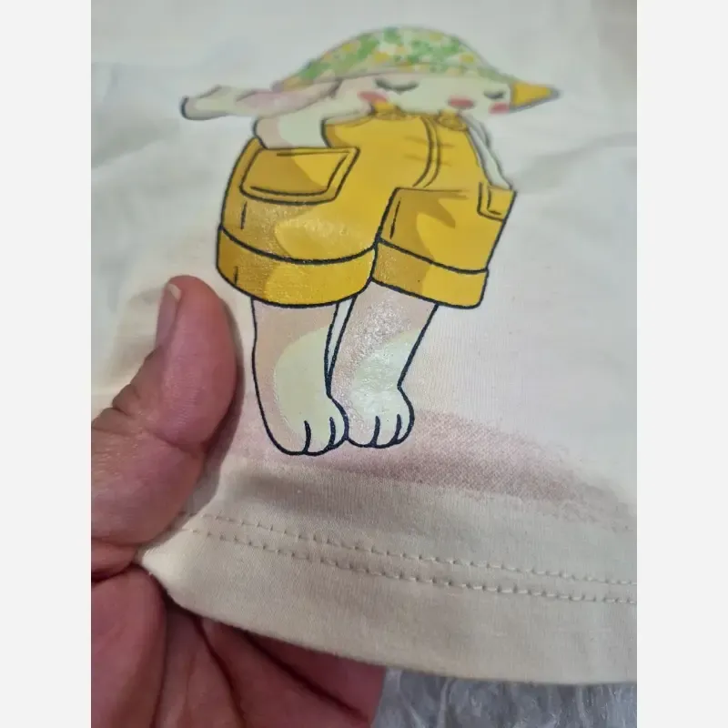 ست تیشرت شلوارک دخترانه طرح خرگوش بانی پنبه دورس