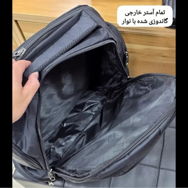 کوله پشتی دانشجویی و دبیرستانی اکولاک پارچه ریپس کرهای جای لپتاپ