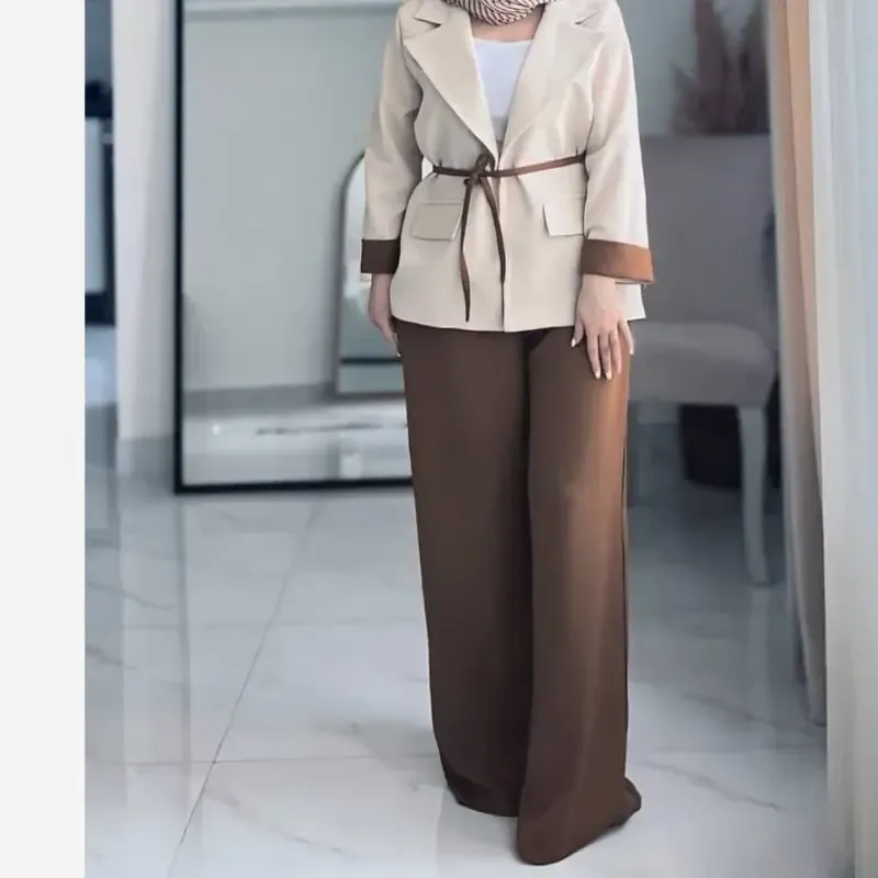 کت شلوار زنانه جنس مازراتی مدل ستایش سایز 1 و 2 رنگ بندی متنوع