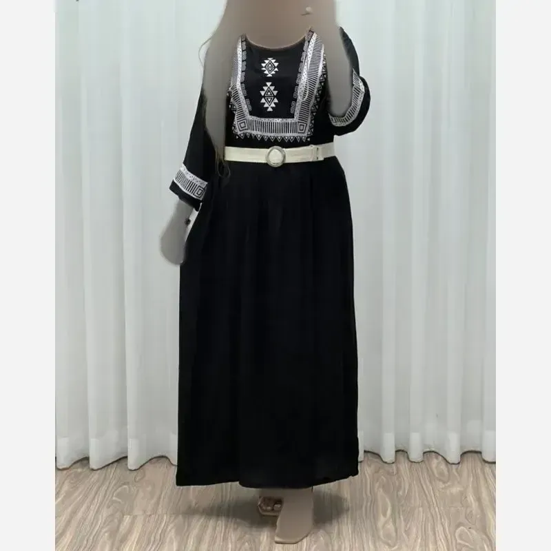 ساحلی نخی زنانه طرح سنتی بند دار فری سایز خنک تابستانی