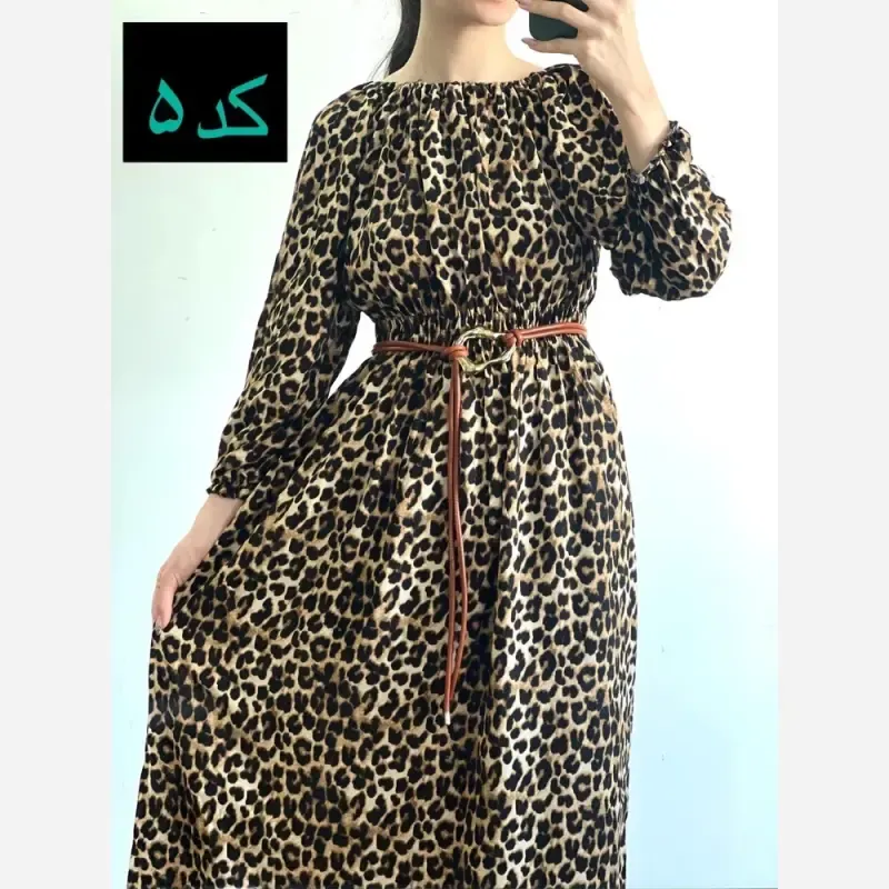ساحلی نخی طرح دار ماچ خنک و تابستانه فری سایز