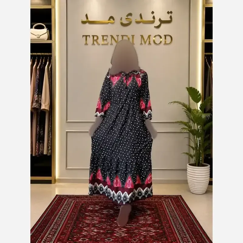 ساحلی نخی طرح توپ توپی فری سایز نرم و راحت
