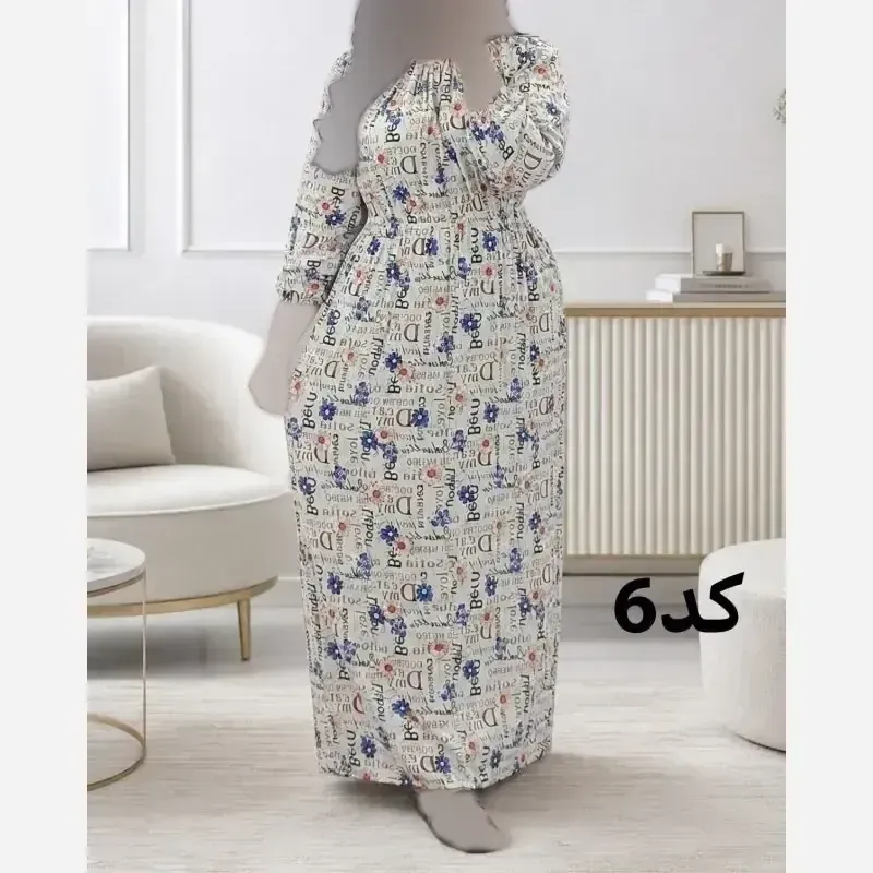 پیراهن ساحلی زنانه نخی خارجی نرم و لطیف سایز 38 تا 48