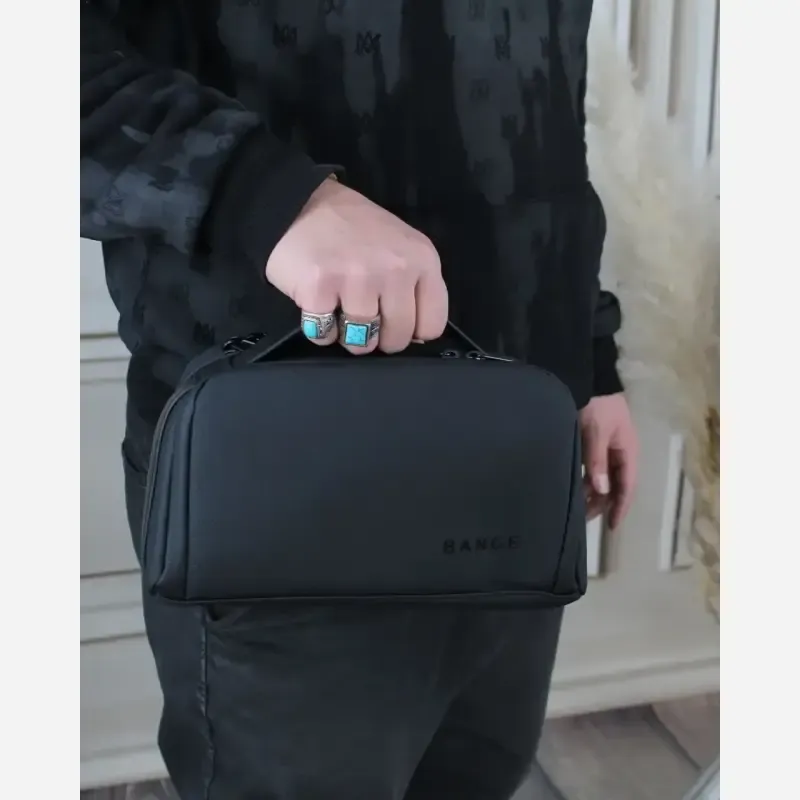 کیف مردانه پارچه ای اسپرت رسمی روزمره زیپ دار