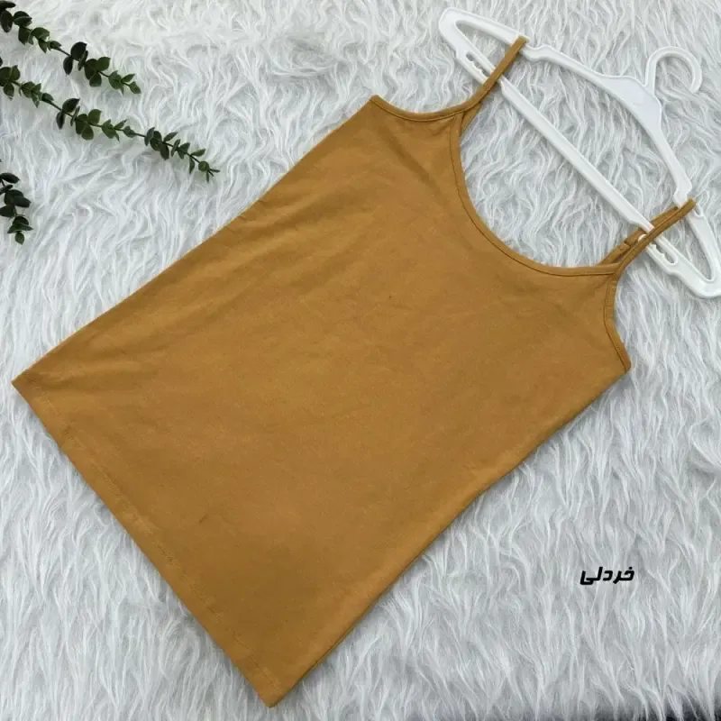 تاپ بندی زنانه و دخترانه ساده نخ پنبه وارداتی کد 1987