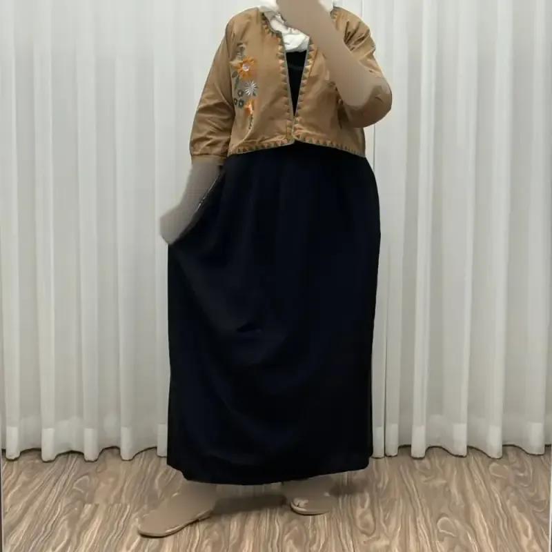 کت سارافون لینن مدل یولیا فری سایز زنانه مناسب تا سایز 48 چهارفصل شیک و راحت