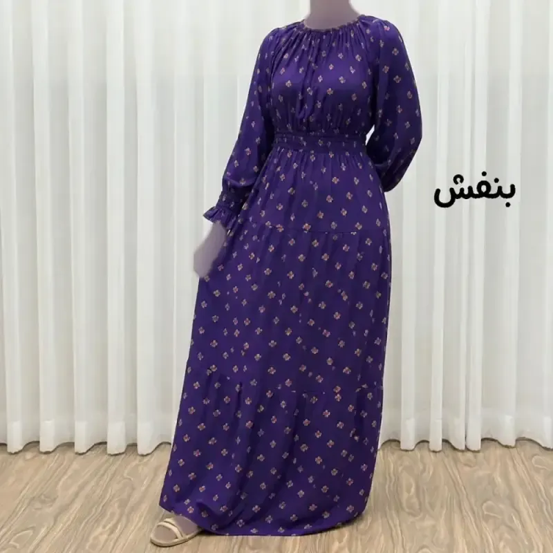 پیراهن ساحلی نخی گلریز زنانه فری سایز تا 50 بدون رنگ رفت سایه دهی ندارد