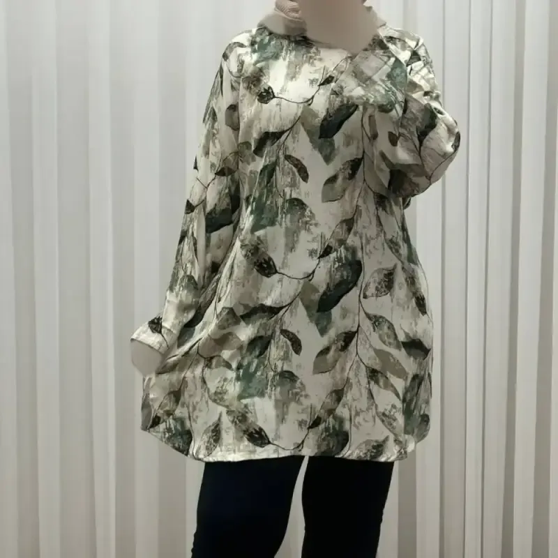 تونیک کرپ فلورینا کد 1451 فری سایز تا 52 چهارفصل زنانه دخترانه راحت بدون آبرفت و رنگ رفت