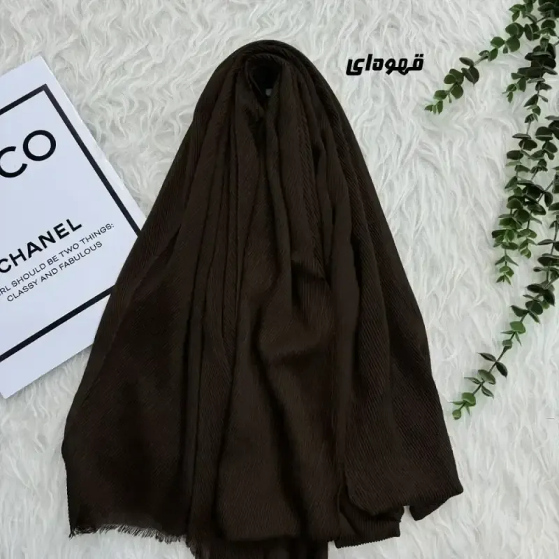 شال وارداتی سوپرنخ برشکا طرح تیغ ماهی سایز 204 در 84 سانتیمتر