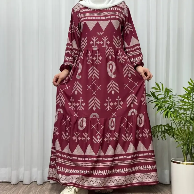 پیراهن ساحلی زنانه بوگاتی مدل ترمه آسمانی فری سایز تا 48 آبرفت و رنگ رفت ندارد