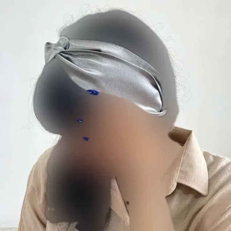 هدبند ساتن گره ای زنانه کد 1361