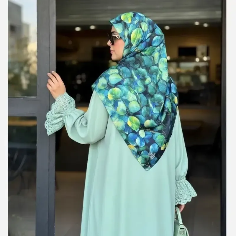 روسری نخ کاستوم طرح وندا سایز 140 زنانه چرخ دوز