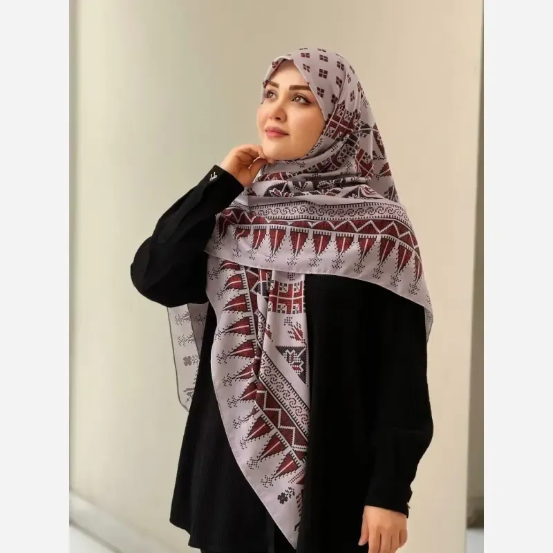 روسری نخ کاستوم طرح سما سایز 140