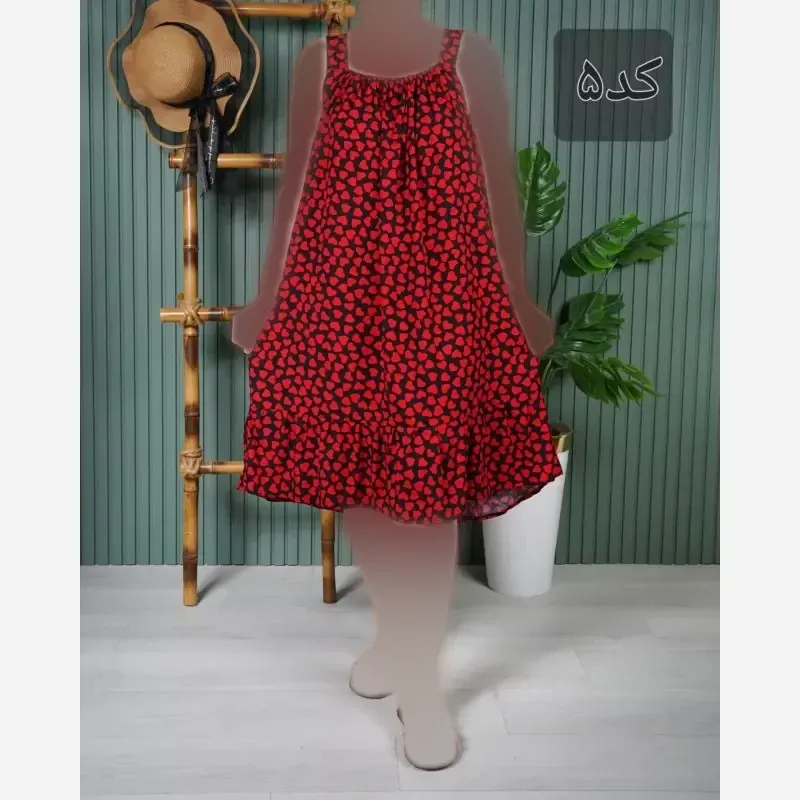 سارافون زنانه بندی نخ خارجی فری سایز 38 تا 48 قد 100