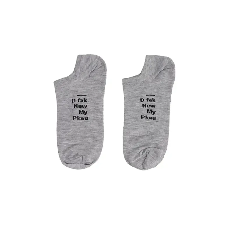 جوراب مچی مردانه طرح نوشته لاتین نخی فری سایز 36 تا 41