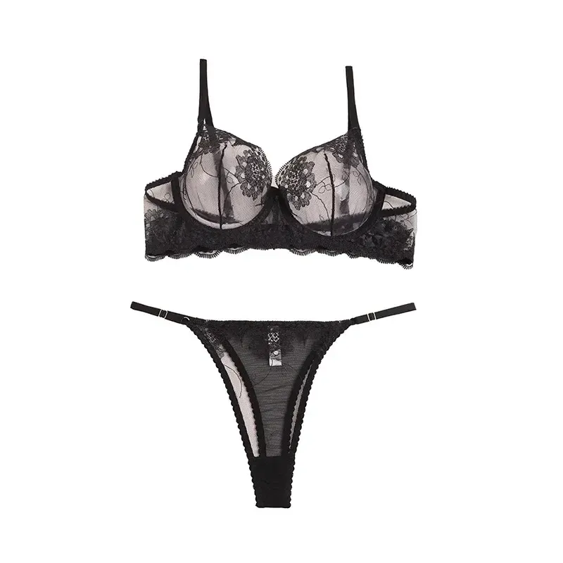 ست شورت و سوتین تور فنردار ژینا سایز 75 تا 90