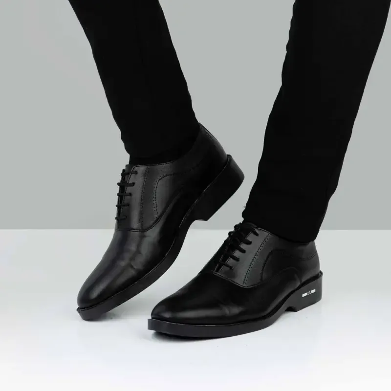 کفش مردانه چرم رسمی و مجلسی مدل ماهور رنگ مشکی و قهوه ای سایز 40 تا 44