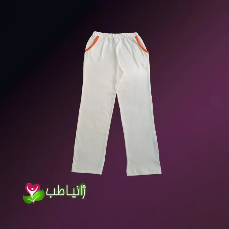 شلوار راحتی زنانه ژانیاطب نخی ضد بو و عرق سایزبندی کامل