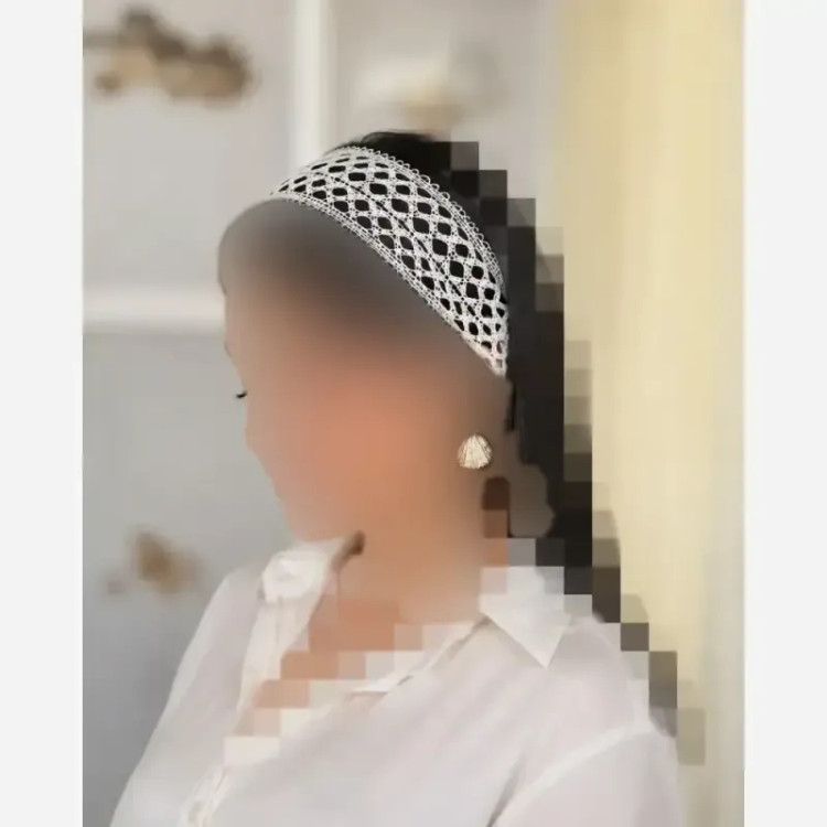 هدبند دانتل زنانه و دخترانه اکسسوری ترند جنس دانتل ظریف درجه یک