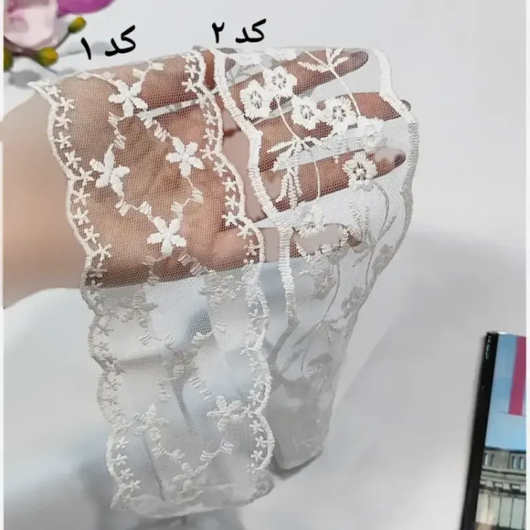 هدبند گیپوری زنانه و دخترانه تل گیپور ترند گلدوزی شده