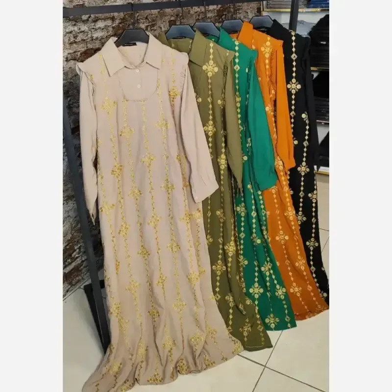 پیراهن طلاکوب ستاره جنس اسکادا سایز 38 تا 48