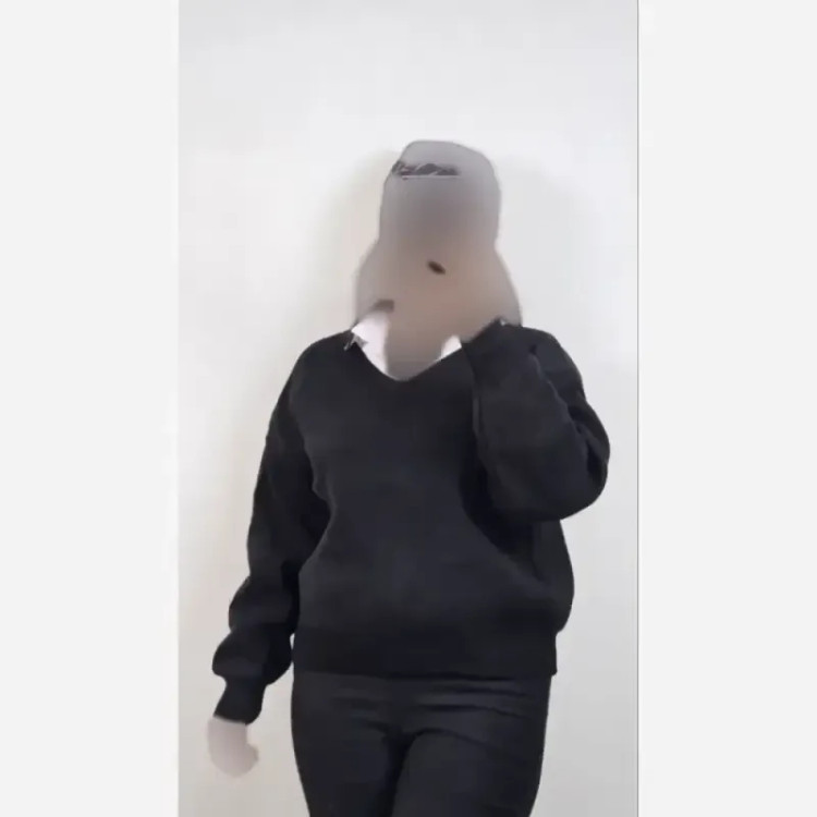 بلوز بافت زنانه یقه هفت نخ آکریل ترک فری سایز