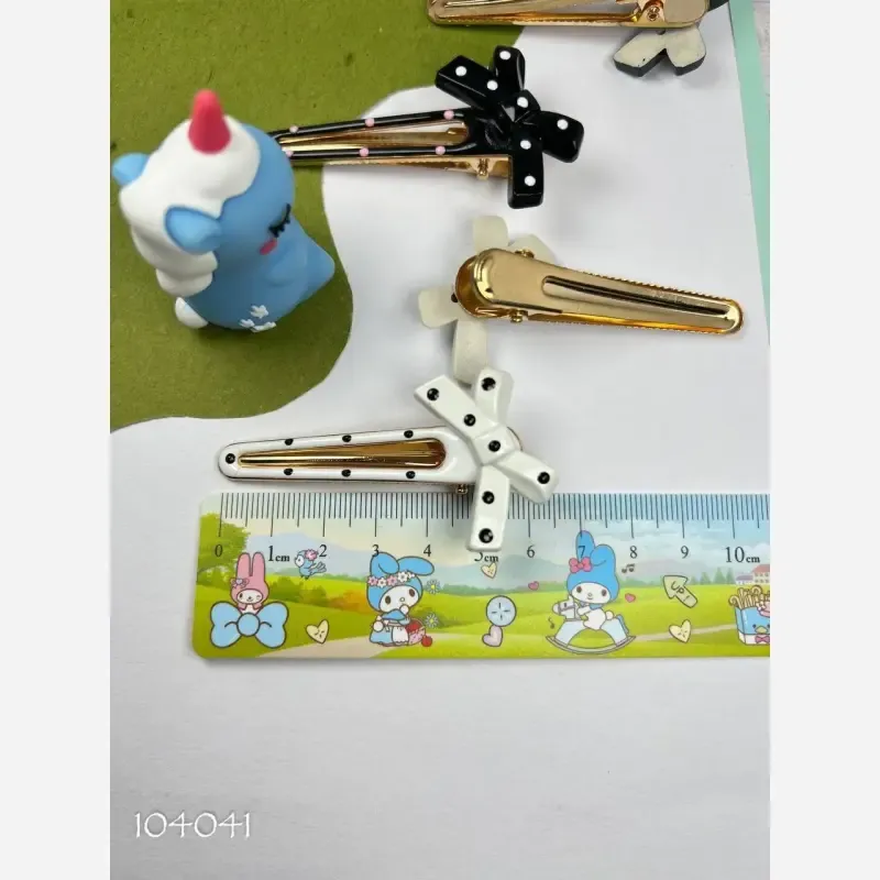 گیره مو پاپیونی دخترانه بسته 2 عددی وارداتی