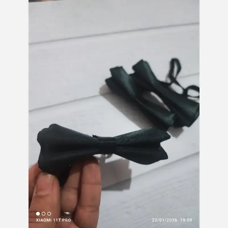 پاپیون مشکی پسرانه مناسب 2 تا 8 سال با پشت کش دار