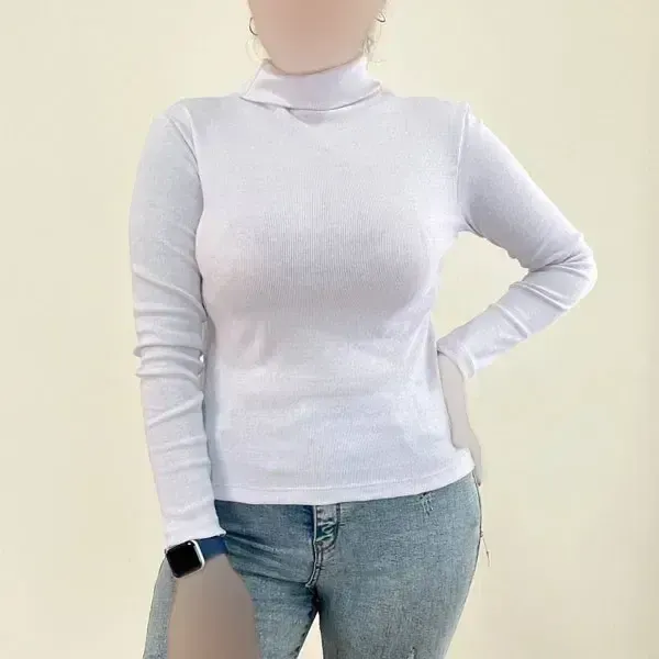 بلوز یقه اسکی کبریتی زنانه کد 1226 مناسب سایز 38 تا 46