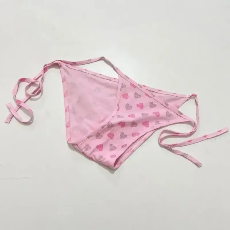 شورت بیکینی گره ای زنانه کد 1420 با قابلیت تنظیم دور کمر