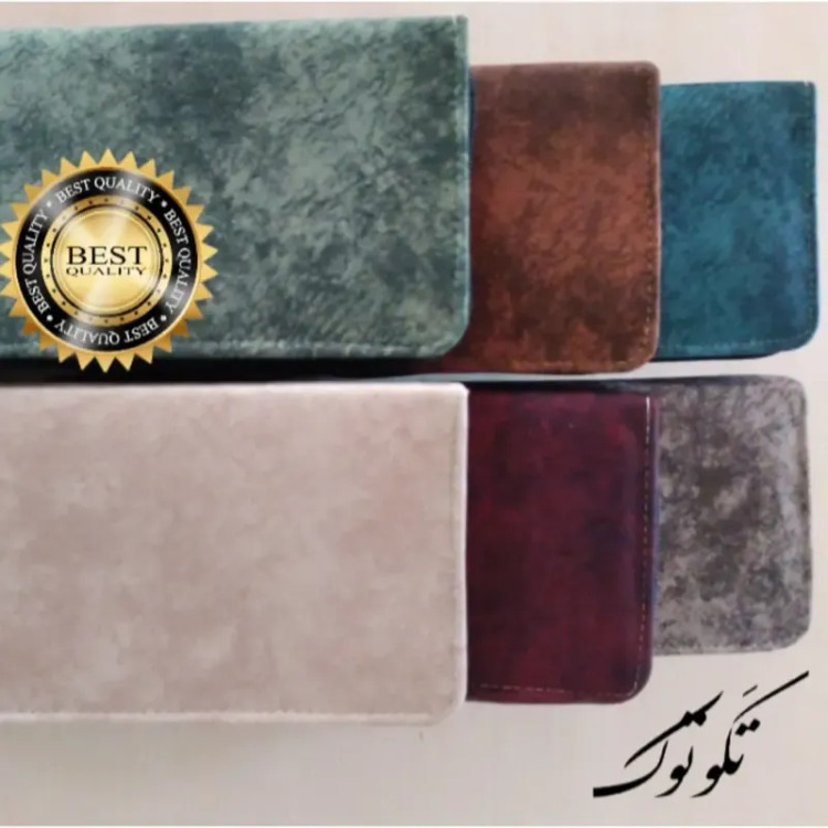 کیف پول و کیف موبایل دستی زنانه رویه چرم خارجی ابعاد 21 در 11 سانتیمتر