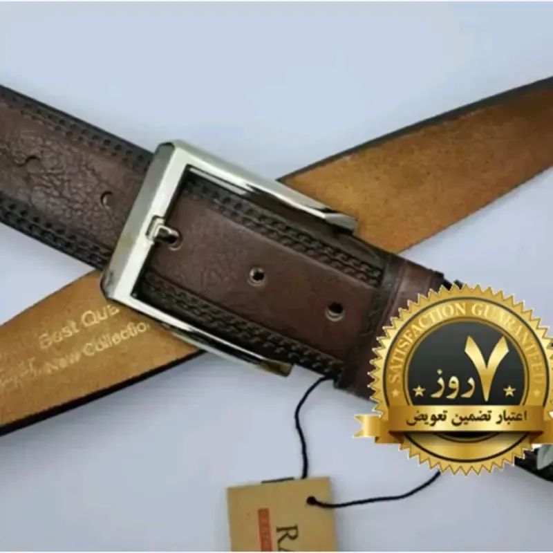 کمربند مردانه مجلسی و اسپرت رابو با پهنای 35 میلیمتر و یراق استیل