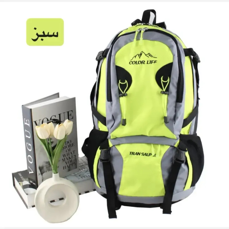 کوله پشتی مسافرتی و ورزشی پارچه ای چهار جیب بیرونی