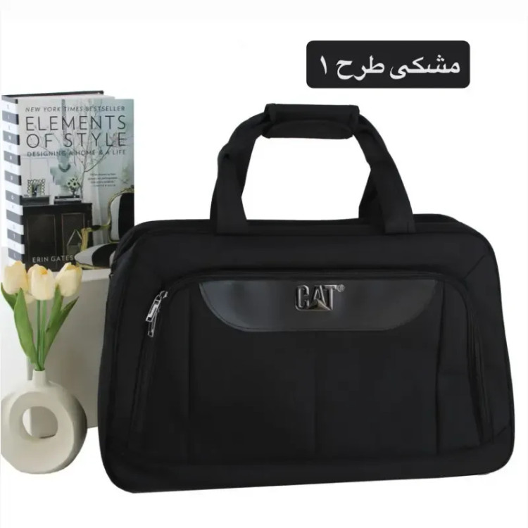 ساک ورزشی و اسپرت پارچهای با بند بلند و آستر ساتن ابعاد 20x40x58 سانتیمتر