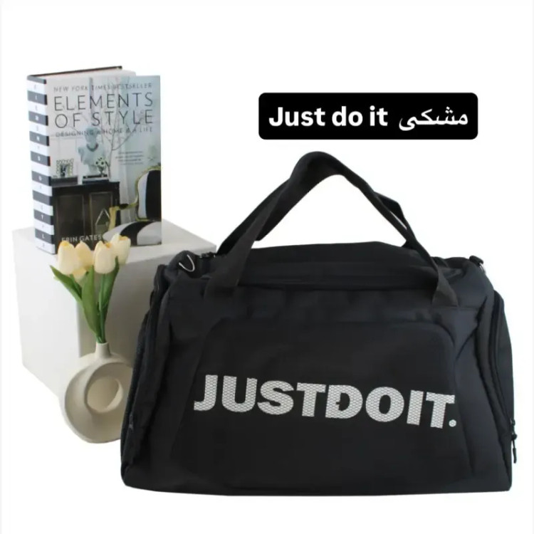 ساک ورزشی و روزمره پارچه ای سه بند با ابعاد 34 در 53 سانتیمتر
