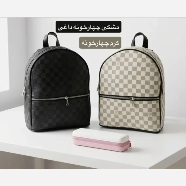 کوله پشتی چرم مصنوعی اسپرت و روزمره ابعاد 30 در 25 سانتیمتر