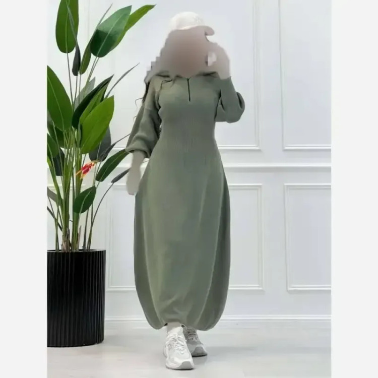 کفتان بافت ساعت شنی کلاهدار مدل ماهتیسا فری سایز